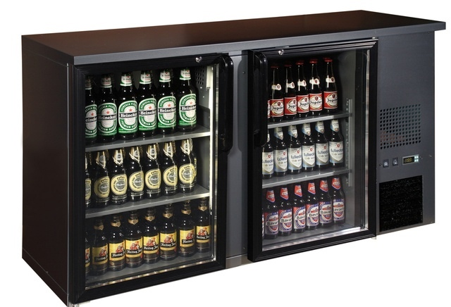 TC BB2GD | Double glass door bar cooler